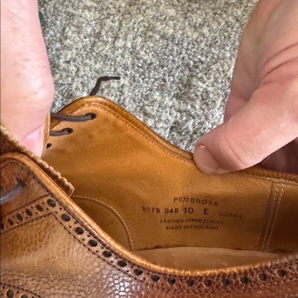 Crockett & Jones Pembroke Tan Leather Full Brogue Derby main image 4